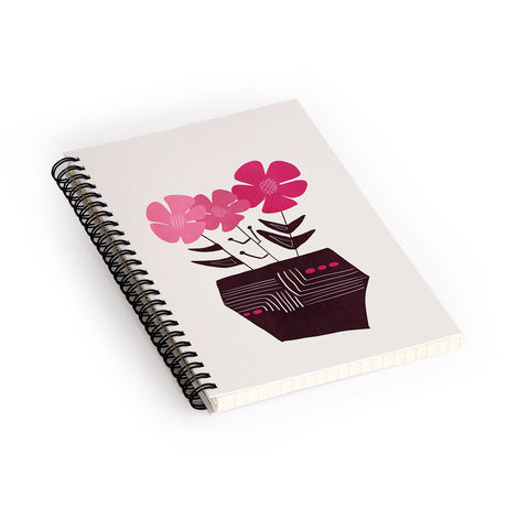 Viviana Gonzalez Floral vibes III Spiral Notebook