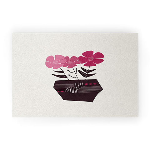 Viviana Gonzalez Floral vibes III Welcome Mat