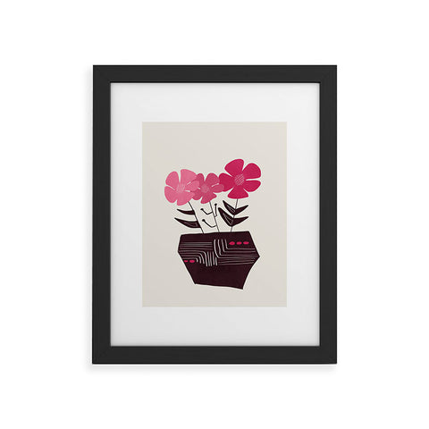 Viviana Gonzalez Floral vibes III Framed Art Print