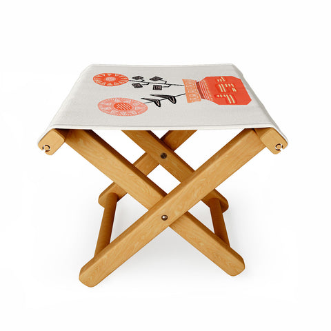 Viviana Gonzalez Floral vibes V Folding Stool