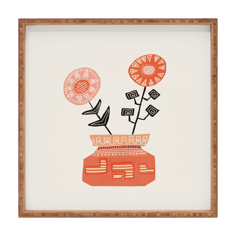 Viviana Gonzalez Floral vibes V Square Tray