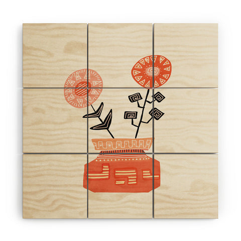 Viviana Gonzalez Floral vibes V Wood Wall Mural