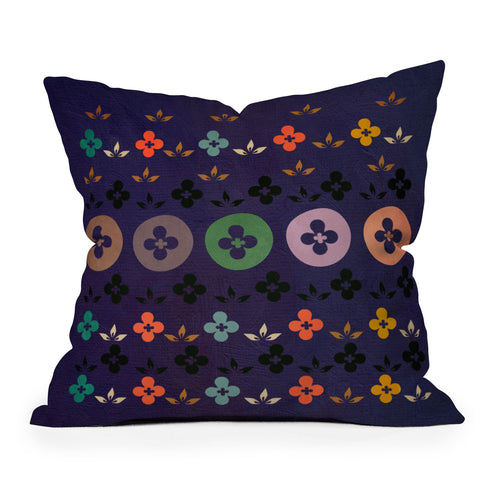 Viviana Gonzalez Floral Vintage Throw Pillow