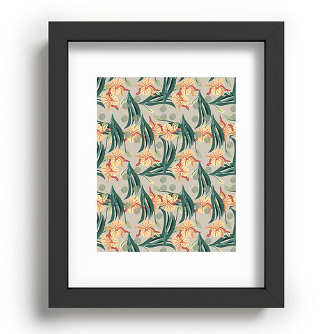 Viviana Gonzalez Florals pattern 01 Recessed Framing Rectangle