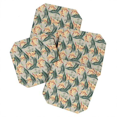 Viviana Gonzalez Florals pattern 01 Coaster Set