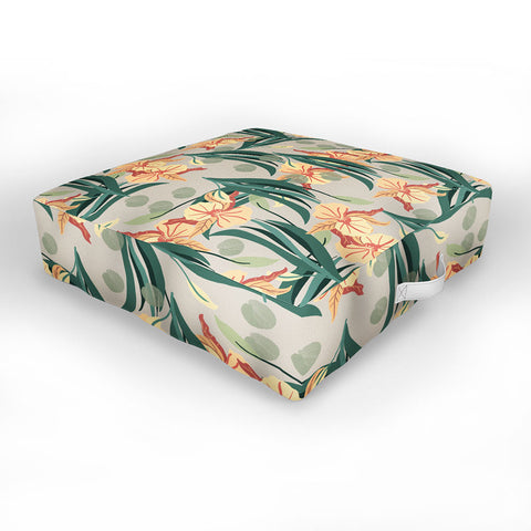 Viviana Gonzalez Florals pattern 01 Outdoor Floor Cushion