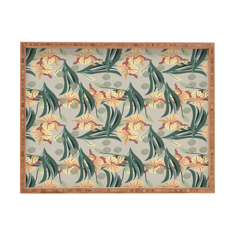 Viviana Gonzalez Florals pattern 01 Rectangular Tray
