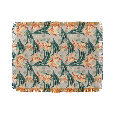 Viviana Gonzalez Florals pattern 01 Throw Blanket