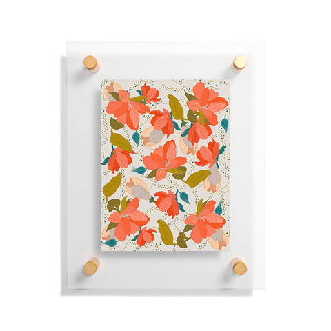 Viviana Gonzalez Florals pattern 02 Floating Acrylic Print