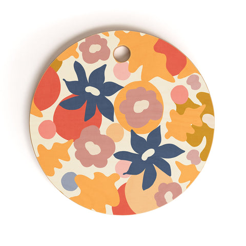 Viviana Gonzalez Flowers In Summer Cutting Board Round