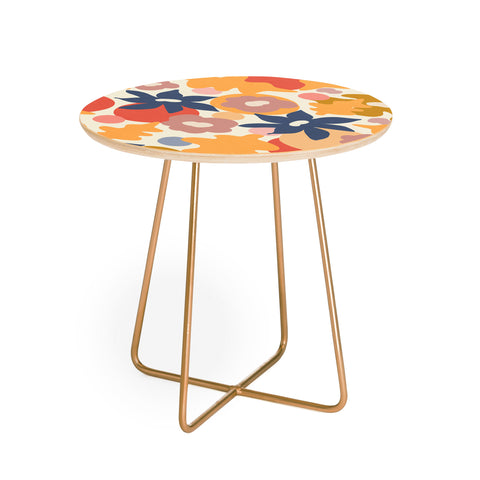 Viviana Gonzalez Flowers In Summer Round Side Table