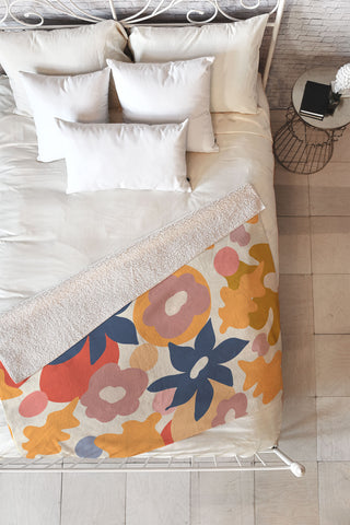 Viviana Gonzalez Flowers In Summer Fleece Throw Blanket
