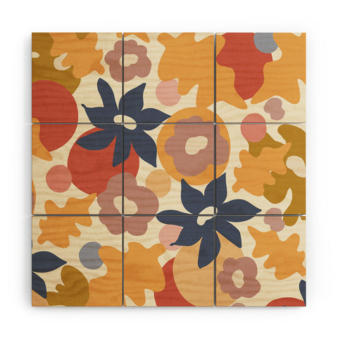 Viviana Gonzalez Flowers In Summer Wood Wall Mural