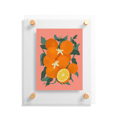 Viviana Gonzalez Fruit Harvest 01 Oranges Floating Acrylic Print