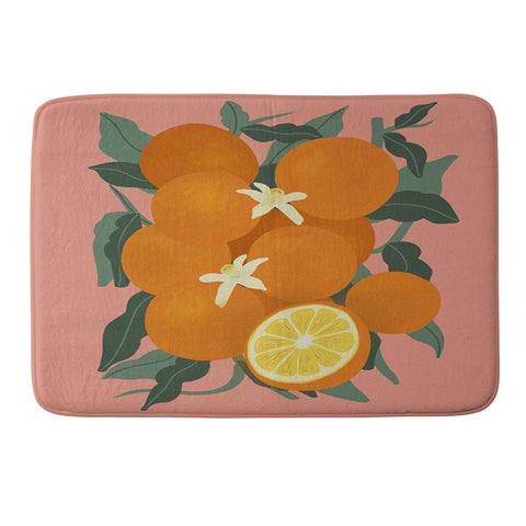 Viviana Gonzalez Fruit Harvest 01 Oranges Memory Foam Bath Mat