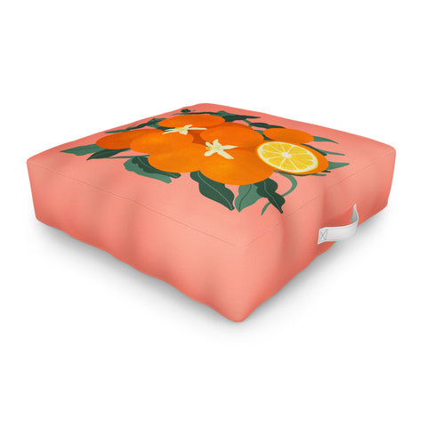 Viviana Gonzalez Fruit Harvest 01 Oranges Outdoor Floor Cushion