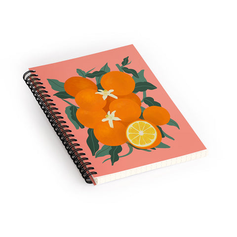 Viviana Gonzalez Fruit Harvest 01 Oranges Spiral Notebook