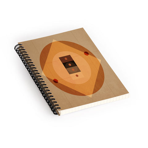 Viviana Gonzalez Geometric Abstract 3 Spiral Notebook