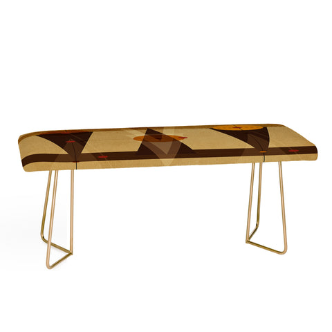 Viviana Gonzalez Geometric Abstract 4 Bench