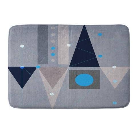 Viviana Gonzalez Geometric Abstract 5 Memory Foam Bath Mat