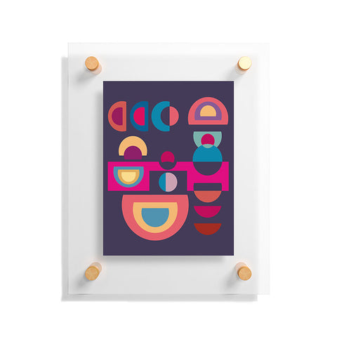 Viviana Gonzalez Geometric Colorplay 1 Floating Acrylic Print