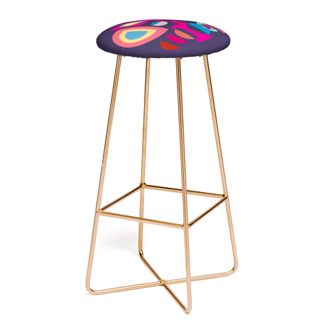 Viviana Gonzalez Geometric Colorplay 1 Bar Stool