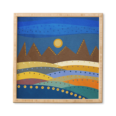Viviana Gonzalez Geometric Landscape I Framed Wall Art