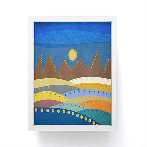 Viviana Gonzalez Geometric Landscape I Framed Mini Art Print
