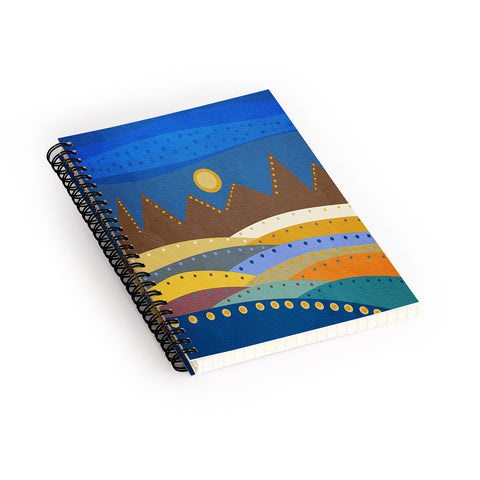Viviana Gonzalez Geometric Landscape I Spiral Notebook