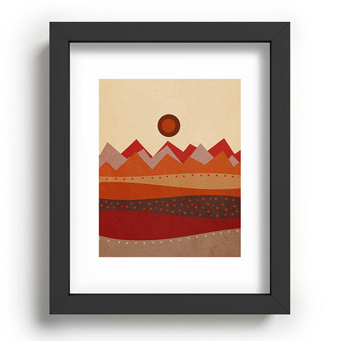 Viviana Gonzalez Geometric Landscape II Recessed Framing Rectangle
