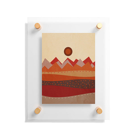 Viviana Gonzalez Geometric Landscape II Floating Acrylic Print