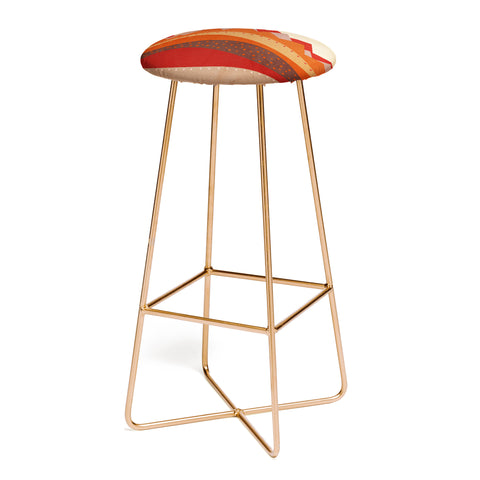 Viviana Gonzalez Geometric Landscape II Bar Stool