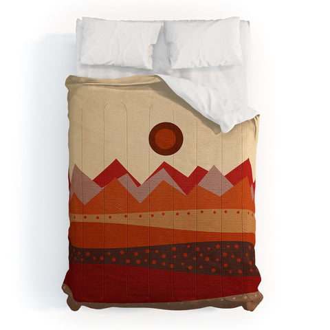 Viviana Gonzalez Geometric Landscape II Comforter
