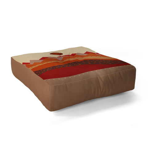 Viviana Gonzalez Geometric Landscape II Floor Pillow Square