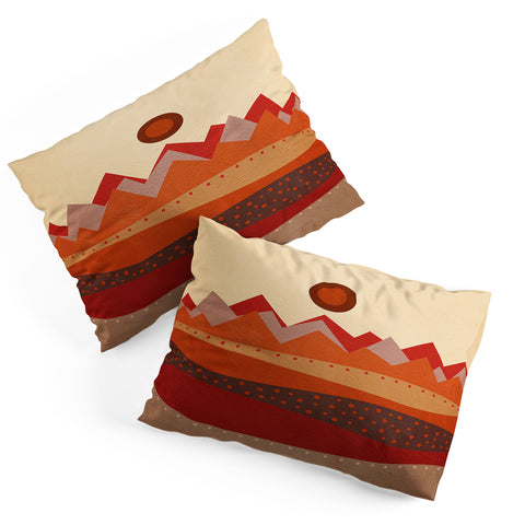 Viviana Gonzalez Geometric Landscape II Pillow Shams