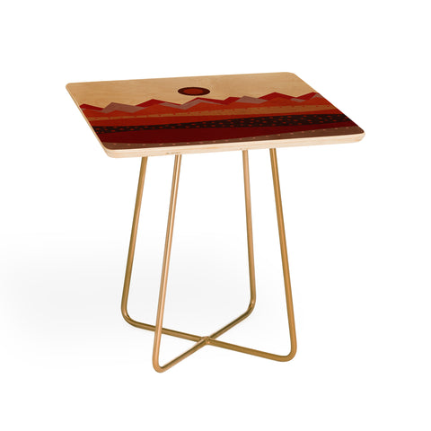 Viviana Gonzalez Geometric Landscape II Side Table