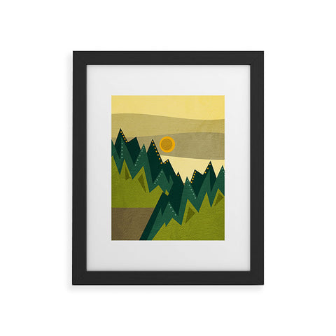 Viviana Gonzalez Geometric Landscape III Framed Art Print
