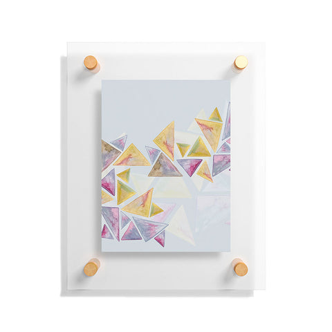 Viviana Gonzalez Geometric watercolor play 01 Floating Acrylic Print