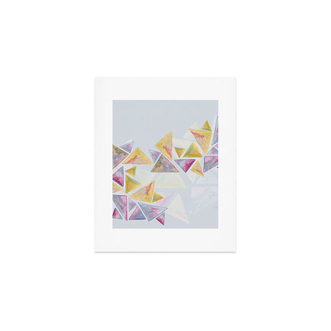 Viviana Gonzalez Geometric watercolor play 01 Art Print