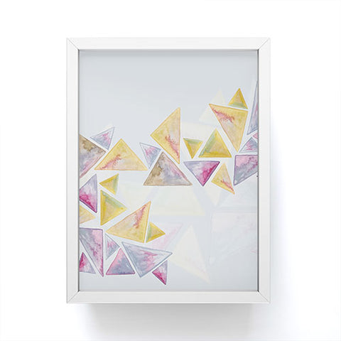 Viviana Gonzalez Geometric watercolor play 01 Framed Mini Art Print