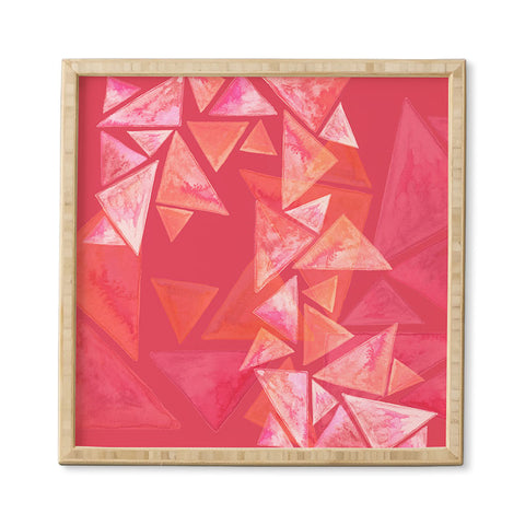 Viviana Gonzalez Geometric watercolor play 02 Framed Wall Art