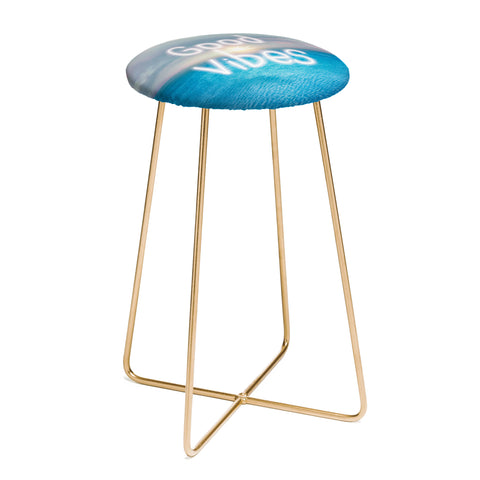 Viviana Gonzalez Good Vibes I Counter Stool
