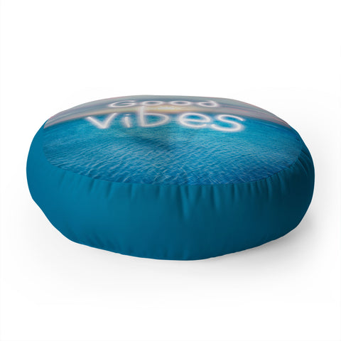 Viviana Gonzalez Good Vibes I Floor Pillow Round