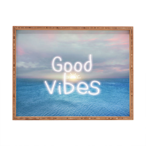 Viviana Gonzalez Good Vibes I Rectangular Tray