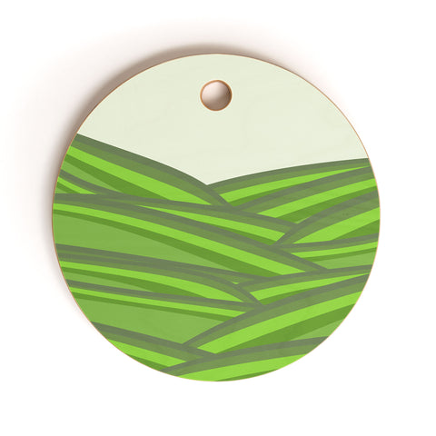 Viviana Gonzalez Greenery Sensation 02 Cutting Board Round
