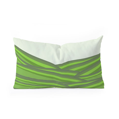 Viviana Gonzalez Greenery Sensation 02 Oblong Throw Pillow
