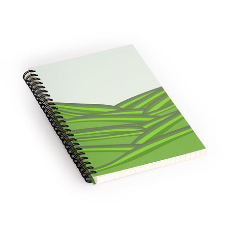 Viviana Gonzalez Greenery Sensation 02 Spiral Notebook