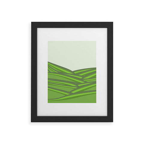 Viviana Gonzalez Greenery Sensation 02 Framed Art Print