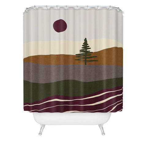 Viviana Gonzalez Holiday Vibes Landscape 1 Shower Curtain