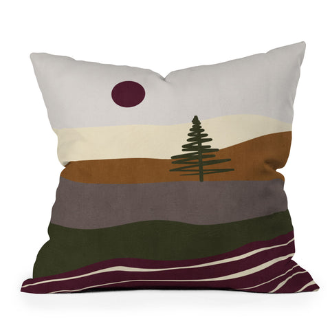 Viviana Gonzalez Holiday Vibes Landscape 1 Throw Pillow